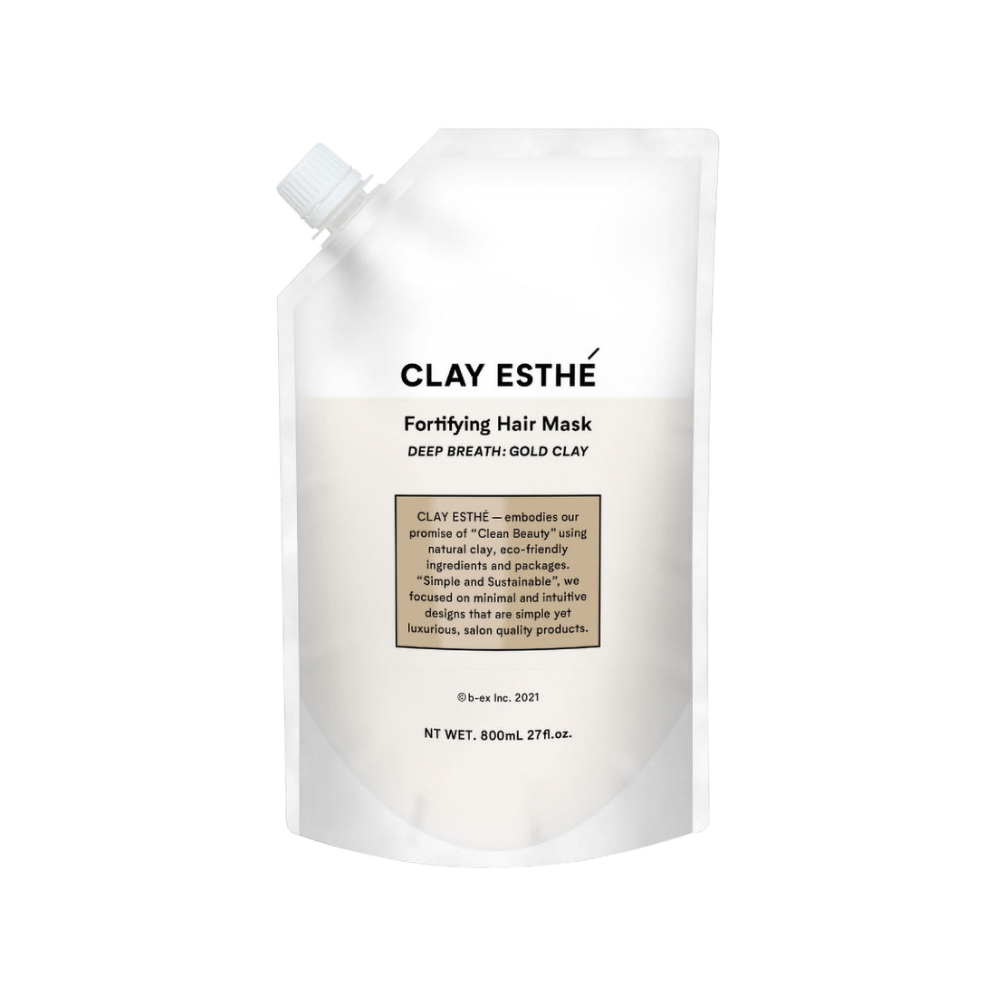 クレイエステ フォーティファイングヘアマスクゴールドクレイ800ml