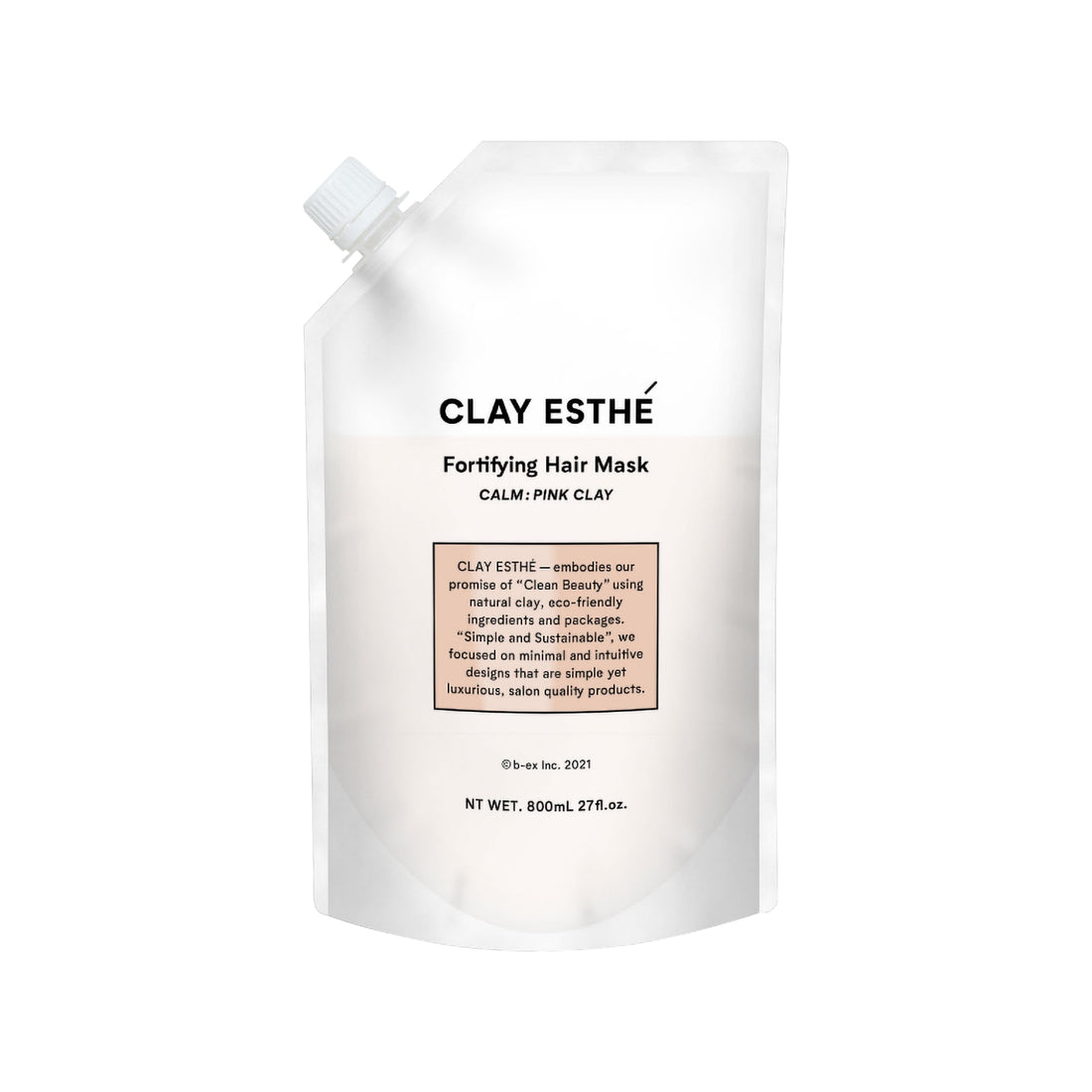 クレイエステ フォーティファイングヘアマスク ピンククレイ 800ml