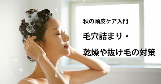 秋の頭皮ケア入門｜毛穴詰まり・乾燥や抜け毛の対策